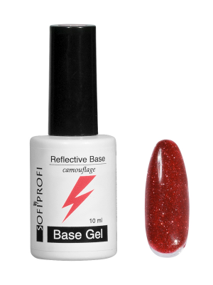 База светоотражающая для ногтей Тон 1302 Sofiprofi Reflective Base, 10 мл